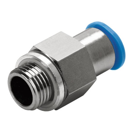 Festo Push-In Fitting, Self-Sealing QSK-G1/8-8 QSK-G1/8-8